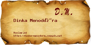 Dinka Menodóra névjegykártya